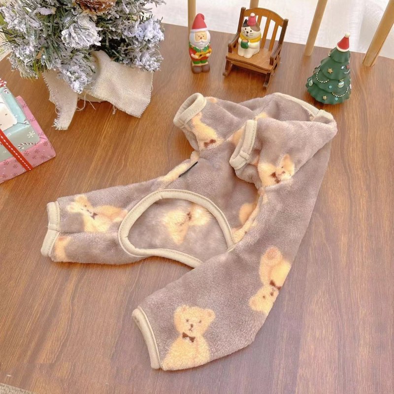 Dogs Cats Double-sided Plush Pet Clothing Warm $12.90 Dana Fashion Color: Coffee Size: 2XL Baby Clothing Product information: Material: Polyester Product category: Four legged clothes Style: Casual Color: 220911 White Bear Four legged Clothing, 220911 Cof