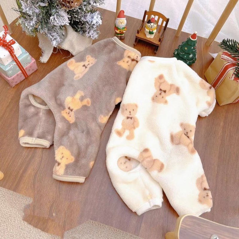 Dogs Cats Double-sided Plush Pet Clothing Warm $12.90 Dana Fashion Color: Coffee Size: 2XL Baby Clothing Product information: Material: Polyester Product category: Four legged clothes Style: Casual Color: 220911 White Bear Four legged Clothing, 220911 Cof
