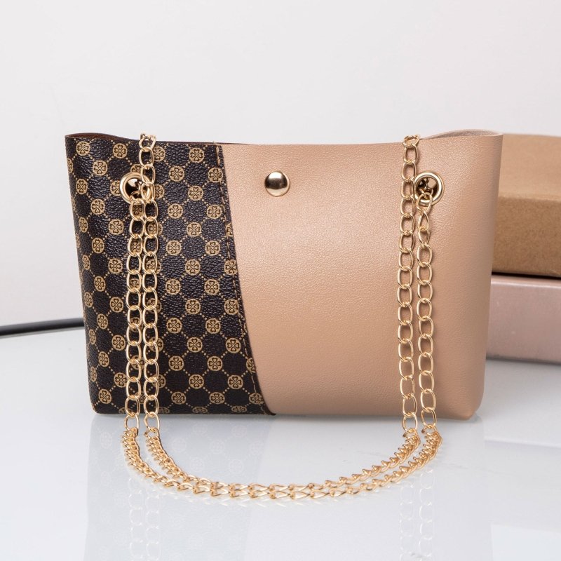 Dotted Prints Chain Shoulder Messenger Bag $15.00 Dana Fashion Color: Brown Size: 17x5x13 Women's Bags Product information: Color: black, white, pink, brown Material: PU Suitcase shape: Horizontal Square Size: 17*5*13 Popular elements: splicing, chain, sp