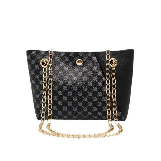 Dotted Prints Chain Shoulder Messenger Bag $15.00 Dana Fashion Color: Black Size: 17x5x13 Women's Bags Product information: Color: black, white, pink, brown Material: PU Suitcase shape: Horizontal Square Size: 17*5*13 Popular elements: splicing, chain, sp