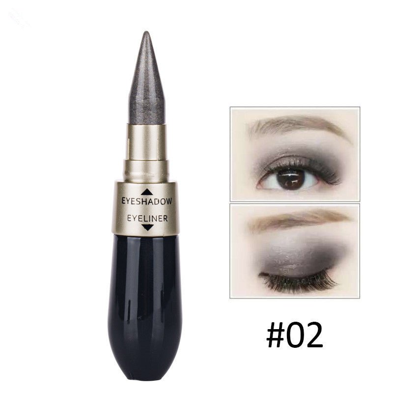 Double Head 2 in 1 Waterproof Eyeshadow Eyeliner $10.96 Dana Fashion Model: 2 makeup Specifics: 1.Long-lasting,Natural,Waterproof ,Sweatproof 2.High Quality,6colors to choose Package Content: 1 x Eyeshadow Eyeliner