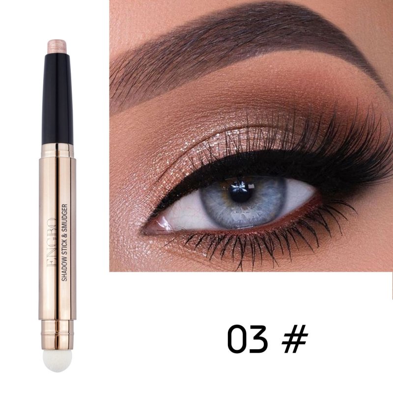 Double Headed Monochrome Eye Shadow Pen Pearlescent Sleeping Silkworm $16.26 Dana Fashion style: 3 Style makeup Product information : Number of colors: monochrome Applicable skin: universal Packing list: Eyeshadow pen *1