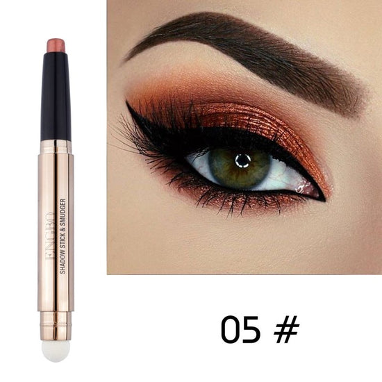 Double Headed Monochrome Eye Shadow Pen Pearlescent Sleeping Silkworm $16.26 Dana Fashion style: 5 Style makeup Product information : Number of colors: monochrome Applicable skin: universal Packing list: Eyeshadow pen *1