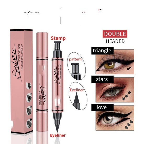 Double-headed Seal Waterproof And Oil-proof Not Easy To Smudge Non-fading Liquid Eyeliner $13.52 Dana Fashion Net Content: 35g Color Classification: Eyeliner Love makeup Product information: Color: Black Specification: Standard specifications Applicable s