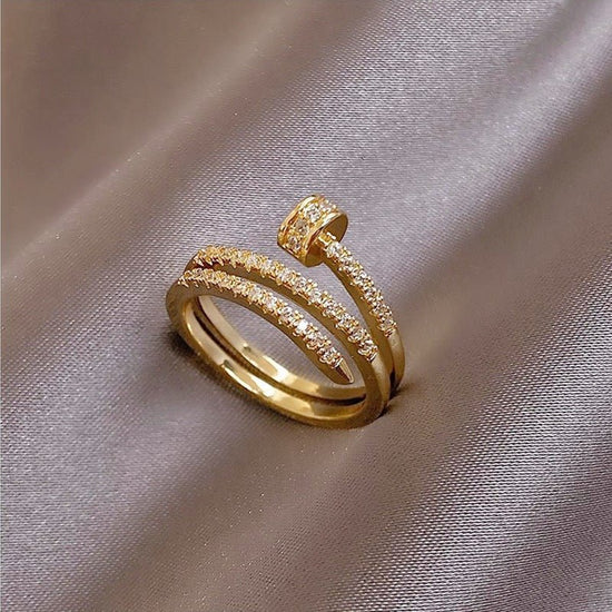 Double Layer Zircon Female Simple Ring Opening $7.50 Dana Fashion Color: J29 Size: Adjustable Opening Women's Accessories Product information: Type: open mouth Treatment Process: Electroplating Color: J1,J2,J3,J4,J5,J6,J7,J8,J9,J10,J11,J12,J13,J14,J15,J16