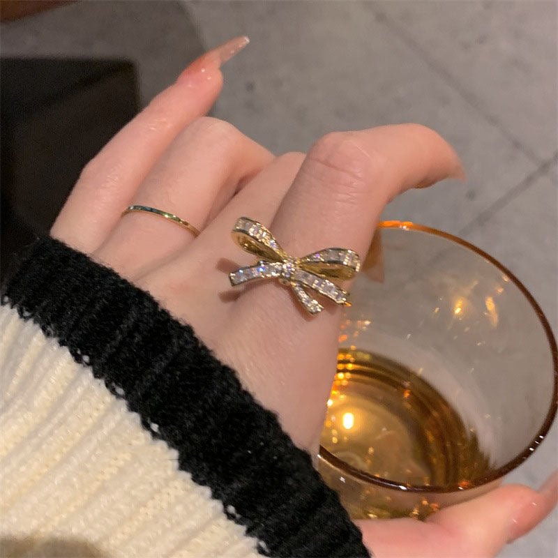 Double Layer Zircon Female Simple Ring Opening $7.50 Dana Fashion Color: J12 Size: Adjustable Opening Women's Accessories Product information: Type: open mouth Treatment Process: Electroplating Color: J1,J2,J3,J4,J5,J6,J7,J8,J9,J10,J11,J12,J13,J14,J15,J16