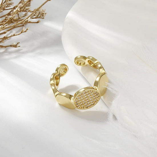 Double Layer Zircon Female Simple Ring Opening $7.50 Dana Fashion Color: J41 Size: Adjustable Opening Women's Accessories Product information: Type: open mouth Treatment Process: Electroplating Color: J1,J2,J3,J4,J5,J6,J7,J8,J9,J10,J11,J12,J13,J14,J15,J16