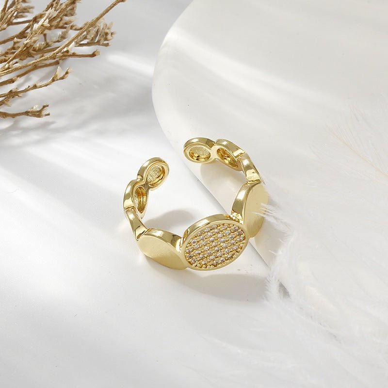 Double Layer Zircon Female Simple Ring Opening $7.50 Dana Fashion Color: J41 Size: Adjustable Opening Women's Accessories Product information: Type: open mouth Treatment Process: Electroplating Color: J1,J2,J3,J4,J5,J6,J7,J8,J9,J10,J11,J12,J13,J14,J15,J16