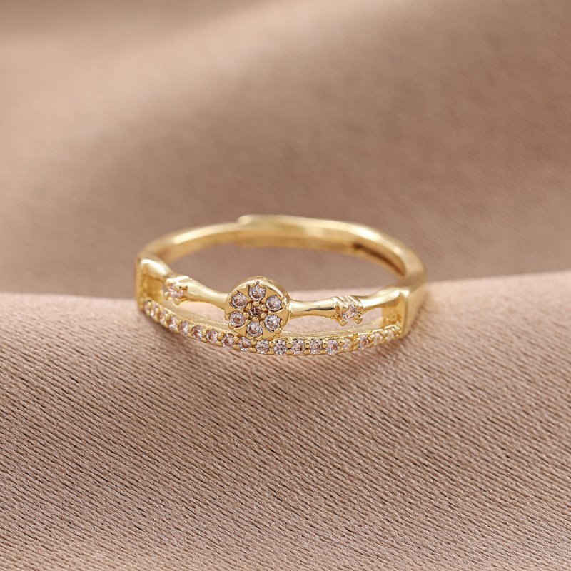 Double Layer Zircon Female Simple Ring Opening $7.50 Dana Fashion Color: J32 Size: Adjustable Opening Women's Accessories Product information: Type: open mouth Treatment Process: Electroplating Color: J1,J2,J3,J4,J5,J6,J7,J8,J9,J10,J11,J12,J13,J14,J15,J16