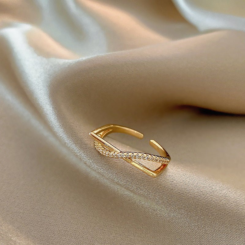 Double Layer Zircon Female Simple Ring Opening $7.50 Dana Fashion Color: J59 Size: Adjustable Opening Women's Accessories Product information: Type: open mouth Treatment Process: Electroplating Color: J1,J2,J3,J4,J5,J6,J7,J8,J9,J10,J11,J12,J13,J14,J15,J16