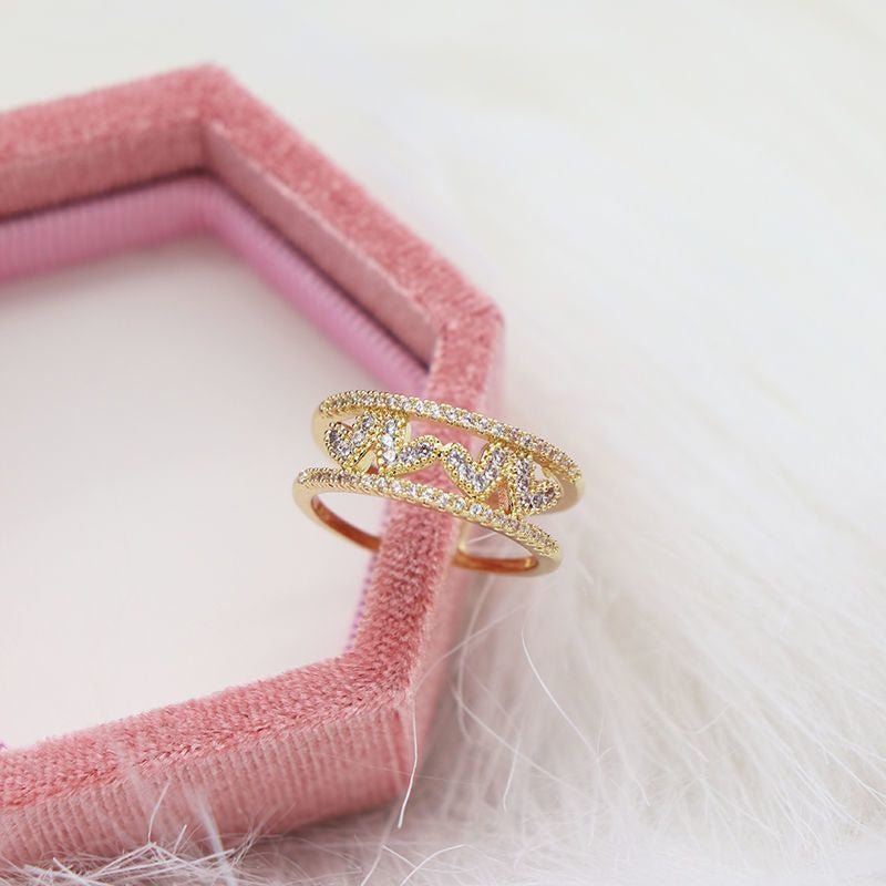 Double Layer Zircon Female Simple Ring Opening $7.50 Dana Fashion Color: J57 Size: Adjustable Opening Women's Accessories Product information: Type: open mouth Treatment Process: Electroplating Color: J1,J2,J3,J4,J5,J6,J7,J8,J9,J10,J11,J12,J13,J14,J15,J16