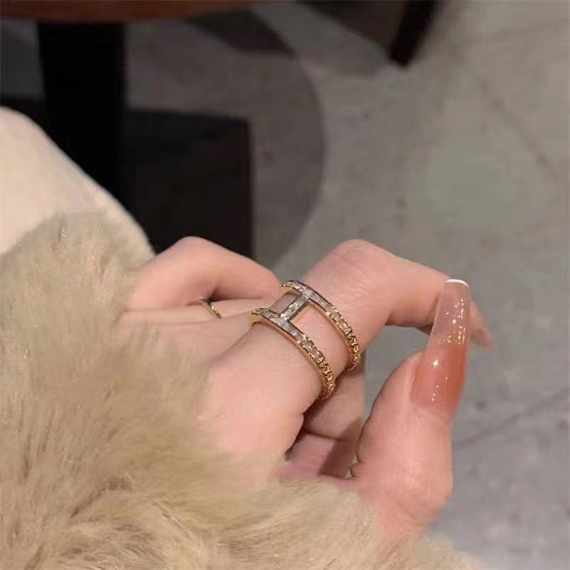 Double Layer Zircon Female Simple Ring Opening $7.50 Dana Fashion Color: J67 Size: Adjustable Opening Women's Accessories Product information: Type: open mouth Treatment Process: Electroplating Color: J1,J2,J3,J4,J5,J6,J7,J8,J9,J10,J11,J12,J13,J14,J15,J16