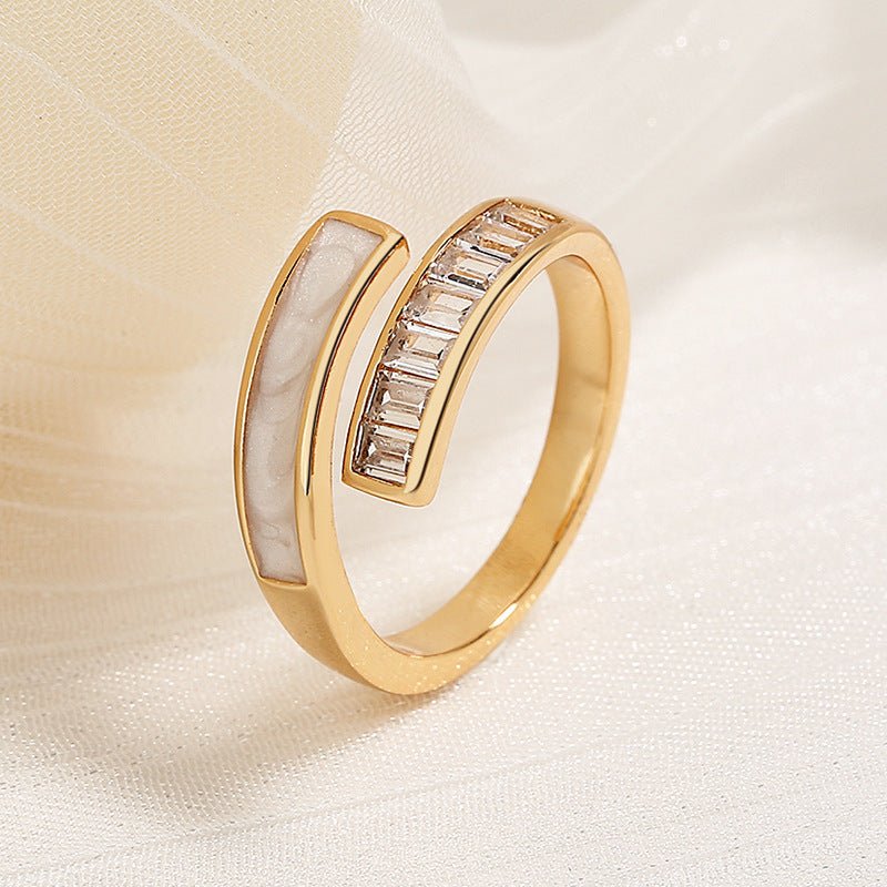 Double Layer Zircon Female Simple Ring Opening $7.50 Dana Fashion Color: J56 Size: Adjustable Opening Women's Accessories Product information: Type: open mouth Treatment Process: Electroplating Color: J1,J2,J3,J4,J5,J6,J7,J8,J9,J10,J11,J12,J13,J14,J15,J16
