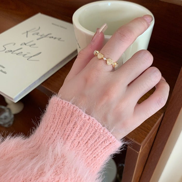 Double Layer Zircon Female Simple Ring Opening $7.50 Dana Fashion Color: J39 Size: Adjustable Opening Women's Accessories Product information: Type: open mouth Treatment Process: Electroplating Color: J1,J2,J3,J4,J5,J6,J7,J8,J9,J10,J11,J12,J13,J14,J15,J16