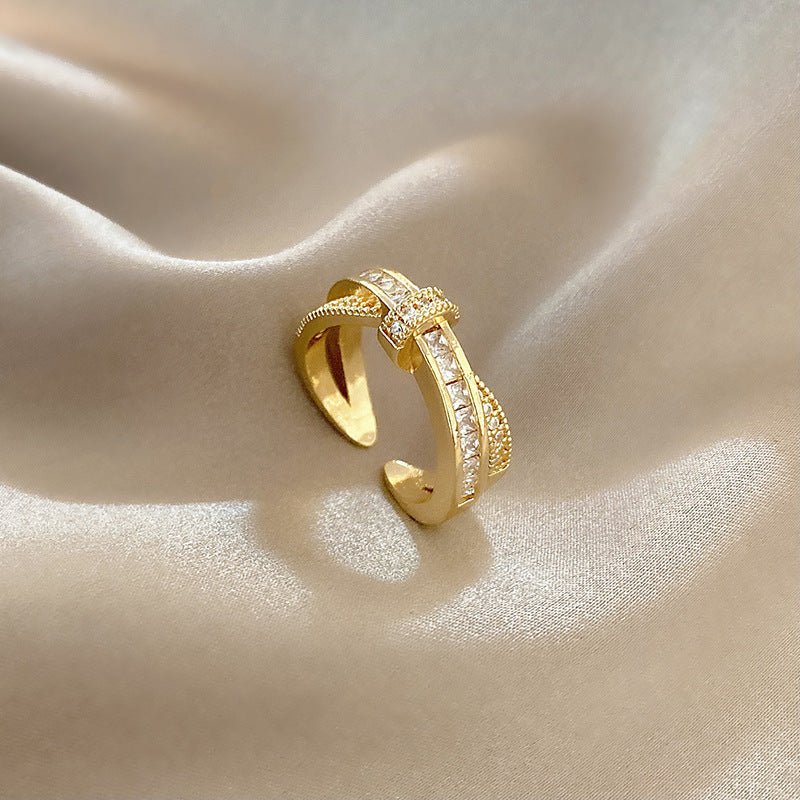 Double Layer Zircon Female Simple Ring Opening $7.50 Dana Fashion Color: J13 Size: Adjustable Opening Women's Accessories Product information: Type: open mouth Treatment Process: Electroplating Color: J1,J2,J3,J4,J5,J6,J7,J8,J9,J10,J11,J12,J13,J14,J15,J16