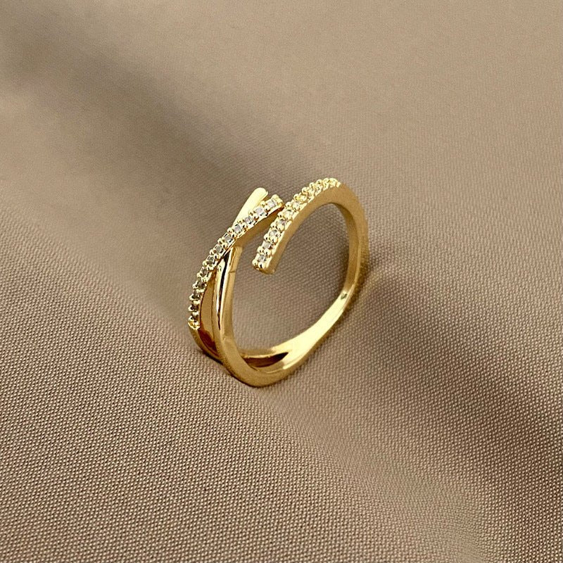 Double Layer Zircon Female Simple Ring Opening $7.50 Dana Fashion Color: J73 Size: Adjustable Opening Women's Accessories Product information: Type: open mouth Treatment Process: Electroplating Color: J1,J2,J3,J4,J5,J6,J7,J8,J9,J10,J11,J12,J13,J14,J15,J16