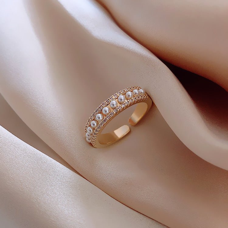 Double Layer Zircon Female Simple Ring Opening $7.50 Dana Fashion Color: J6 Size: Adjustable Opening Women's Accessories Product information: Type: open mouth Treatment Process: Electroplating Color: J1,J2,J3,J4,J5,J6,J7,J8,J9,J10,J11,J12,J13,J14,J15,J16,