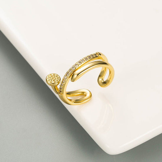 Double Layer Zircon Female Simple Ring Opening $7.50 Dana Fashion Color: J44 Size: Adjustable Opening Women's Accessories Product information: Type: open mouth Treatment Process: Electroplating Color: J1,J2,J3,J4,J5,J6,J7,J8,J9,J10,J11,J12,J13,J14,J15,J16