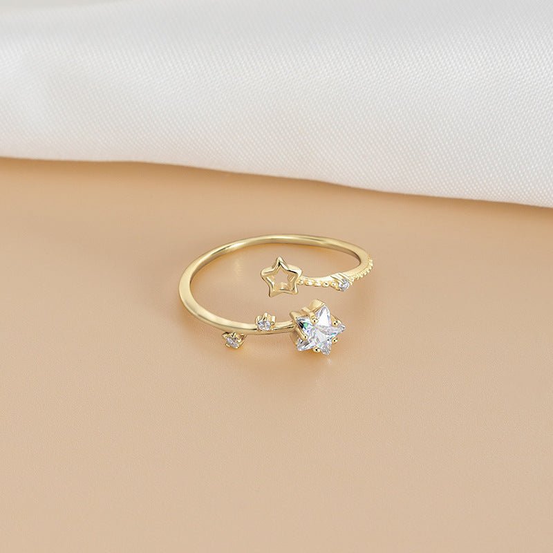 Double Layer Zircon Female Simple Ring Opening $7.50 Dana Fashion Color: J48 Size: Adjustable Opening Women's Accessories Product information: Type: open mouth Treatment Process: Electroplating Color: J1,J2,J3,J4,J5,J6,J7,J8,J9,J10,J11,J12,J13,J14,J15,J16