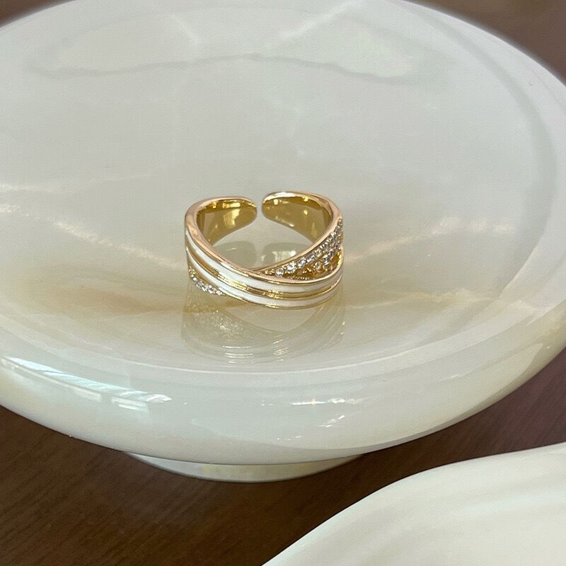 Double Layer Zircon Female Simple Ring Opening $7.50 Dana Fashion Color: J76 Size: Adjustable Opening Women's Accessories Product information: Type: open mouth Treatment Process: Electroplating Color: J1,J2,J3,J4,J5,J6,J7,J8,J9,J10,J11,J12,J13,J14,J15,J16