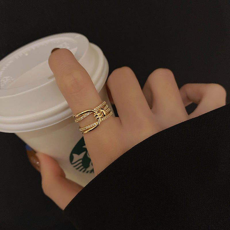 Double Layer Zircon Female Simple Ring Opening $7.50 Dana Fashion Color: J2 Size: Adjustable Opening Women's Accessories Product information: Type: open mouth Treatment Process: Electroplating Color: J1,J2,J3,J4,J5,J6,J7,J8,J9,J10,J11,J12,J13,J14,J15,J16,
