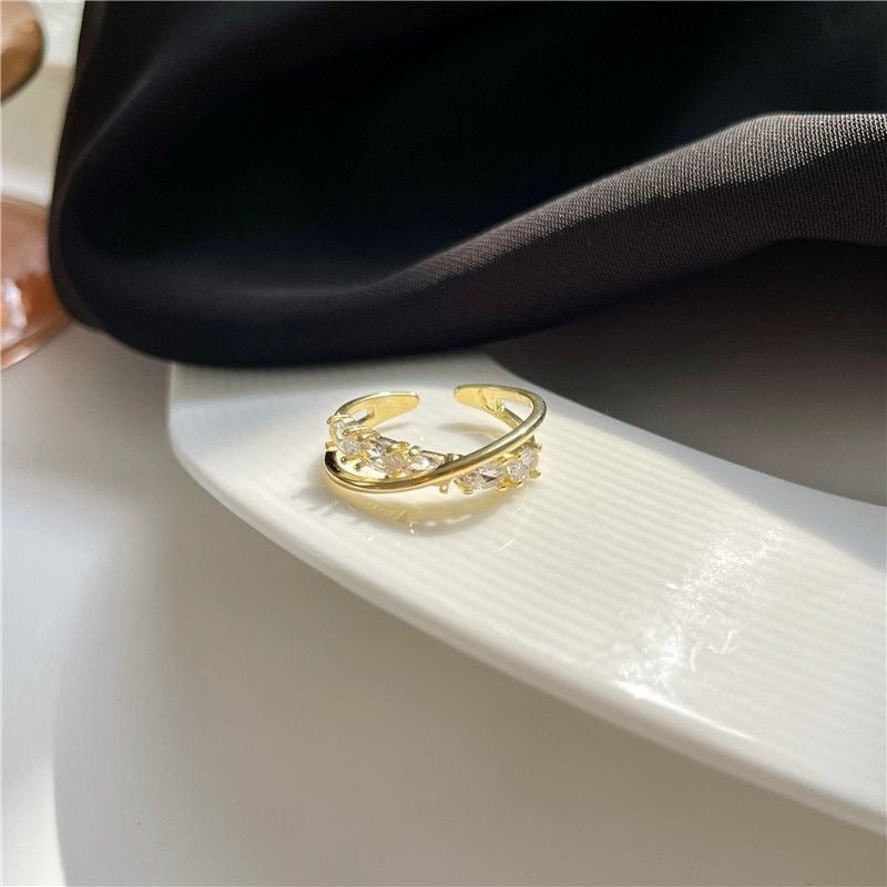 Double Layer Zircon Female Simple Ring Opening $7.50 Dana Fashion Color: J16 Size: Adjustable Opening Women's Accessories Product information: Type: open mouth Treatment Process: Electroplating Color: J1,J2,J3,J4,J5,J6,J7,J8,J9,J10,J11,J12,J13,J14,J15,J16