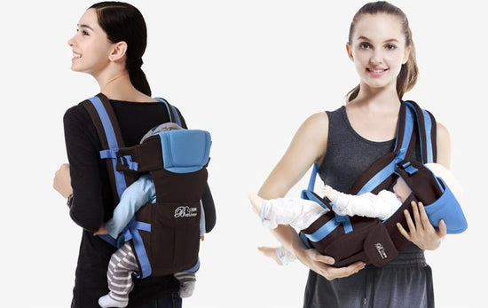 Double Shoulder Baby Carriers Mother and Child Travel Supplies $51.27 Dana Fashion Color: Blue Baby Clothing Overview: No More Strain Easy to Use Baby Loves It The unique hip seat supports and absorbs the weight of the baby so there is less strain on your