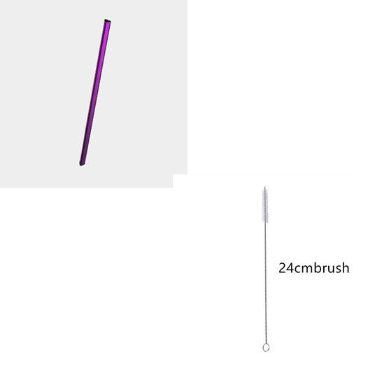 Drinking Straw Reusable Metal Straw Set Heart-shaped Bubble Tea Straws $9.50 Dana Fashion Color: Purple set Dana's Kitchen Overview Drinking Straw Reusable Metal Straw Set Heart-shaped Bubble Tea Straws Specification Material: 304 Stainless Steel Microwav
