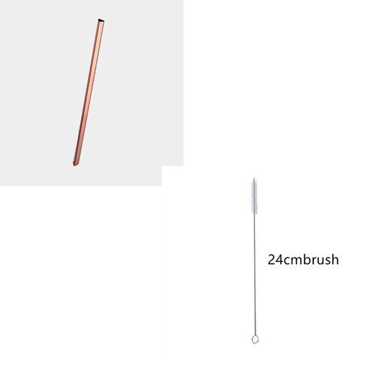 Drinking Straw Reusable Metal Straw Set Heart-shaped Bubble Tea Straws $9.50 Dana Fashion Color: Rose gold set Dana's Kitchen Overview Drinking Straw Reusable Metal Straw Set Heart-shaped Bubble Tea Straws Specification Material: 304 Stainless Steel Micro