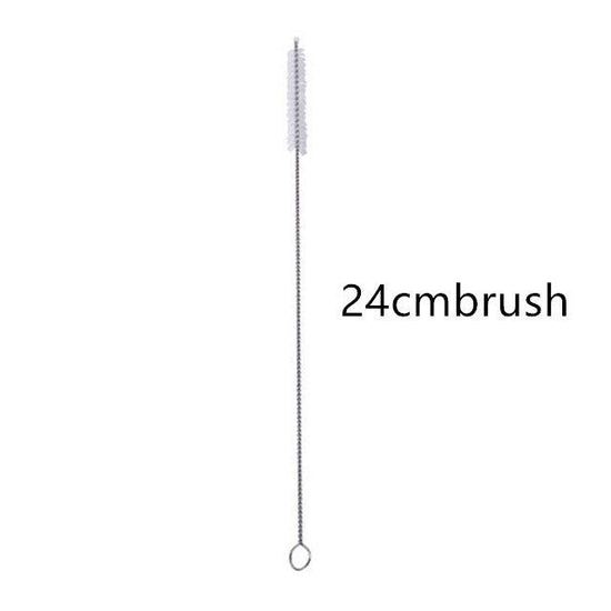 Drinking Straw Reusable Metal Straw Set Heart-shaped Bubble Tea Straws $9.50 Dana Fashion Color: 24cmbrush Dana's Kitchen Overview Drinking Straw Reusable Metal Straw Set Heart-shaped Bubble Tea Straws Specification Material: 304 Stainless Steel Microwave