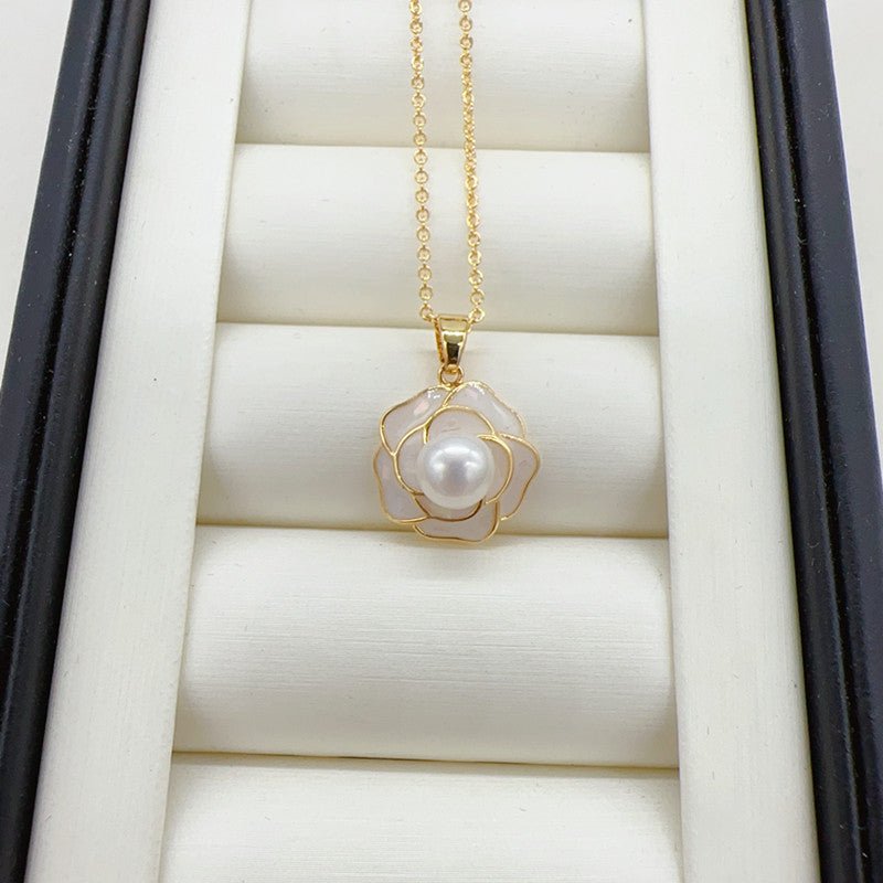 Drip Glazed Camellia Ear Stud Pendant Ring Suit $81.50 Dana Fashion Color: White Women's Accessories Product information: Color: White Color classification: white Style: Jewelry suit Packing list: Necklace * 1 Ring * 1 Earrings * 1 pair Product Image: