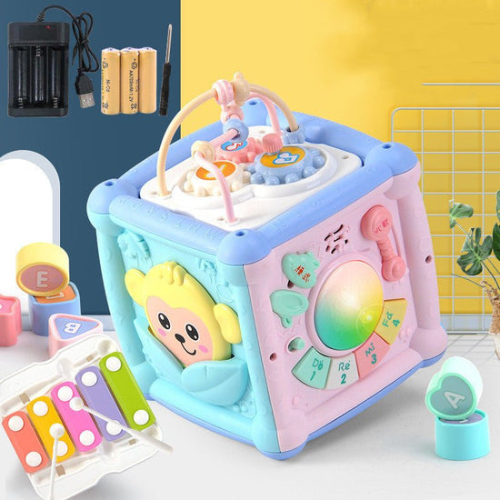 Drum baby early education toys $43.06 Dana Fashion Style: Rechargeable version Toys & Hobbies Product Name: Building Blocks Cube Product size: 15.5x15.5x20cm Product material: plastic and electronic components Packing size: 17.5x17.5x16.5cm material: plas