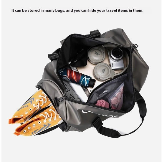 Dry Wet Separation Training Portable Short-distance Travel Bag $35.50 Dana Fashion Color: Black Women's Bags Product information: Lining texture: Nylon Pattern: Letters Applicable scenario: leisure travel Color: Black, champagne, pink, wine red, dark blue
