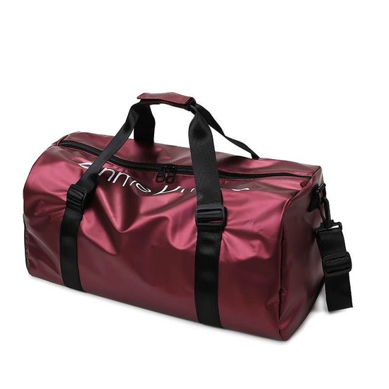 Dry Wet Separation Training Portable Short-distance Travel Bag $35.50 Dana Fashion Color: Wine Red Women's Bags Product information: Lining texture: Nylon Pattern: Letters Applicable scenario: leisure travel Color: Black, champagne, pink, wine red, dark b
