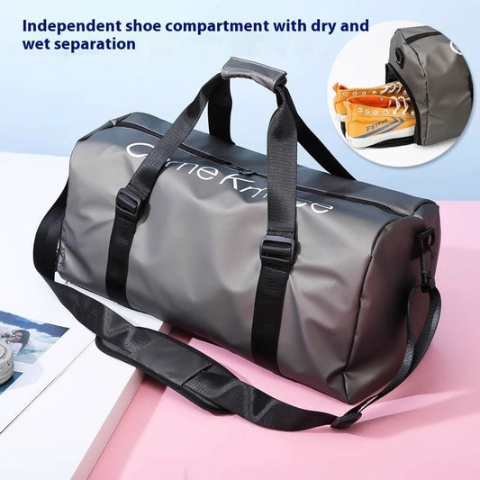 Dry Wet Separation Training Portable Short-distance Travel Bag $35.50 Dana Fashion Color: Black Women's Bags Product information: Lining texture: Nylon Pattern: Letters Applicable scenario: leisure travel Color: Black, champagne, pink, wine red, dark blue
