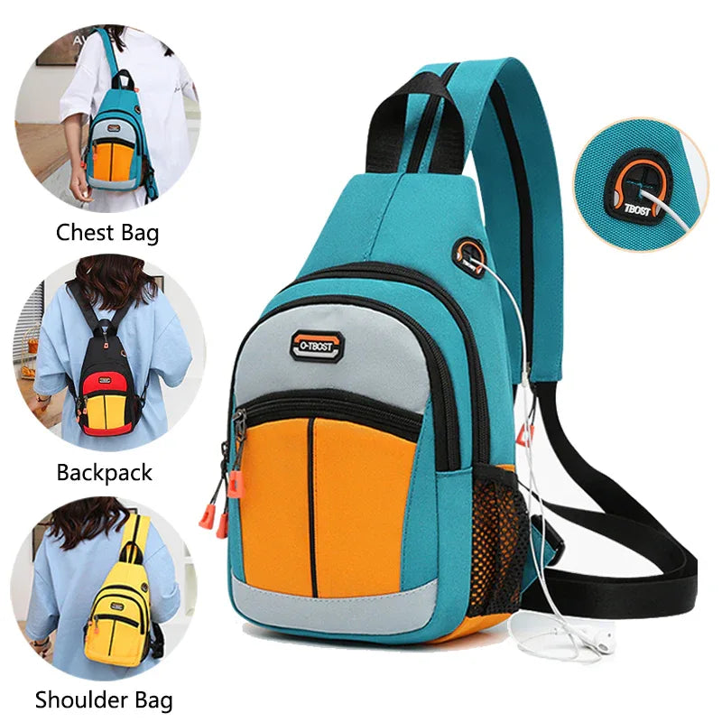 Women Sport Bags Multifunctional Backpack Shoulder Bags With USB Design - DanaFashionstore