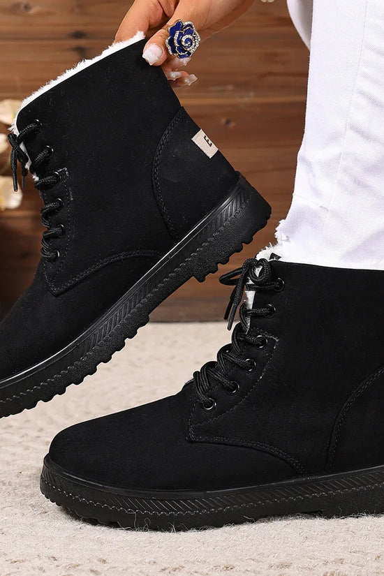 Women's Fashionable Waterproof High-top Cotton-padded Snow Boots - DanaFashionstore