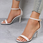 Women's Buckle Stiletto Open Toe Sandals - DanaFashionstore