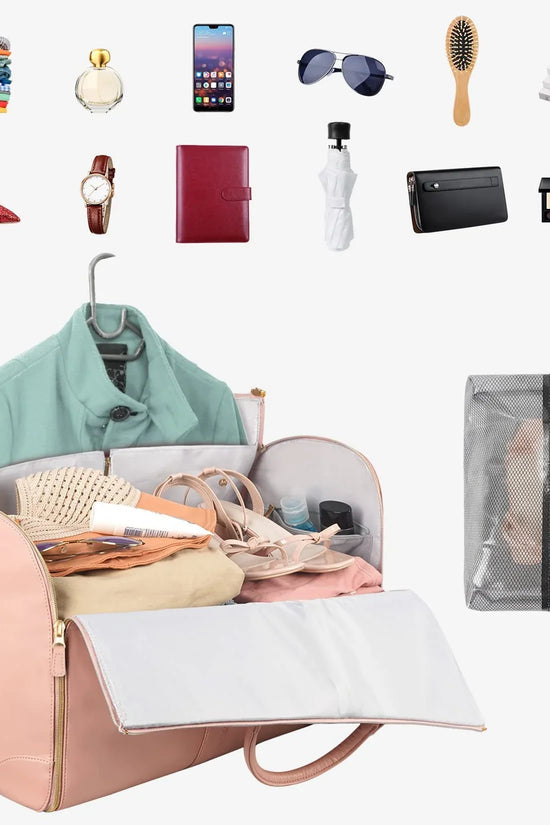 Large Capacity Travel Duffle Bag Women's Handbag Folding Suit Bag Waterproof Clothes Totes - DanaFashionstore