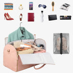 Large Capacity Travel Duffle Bag Women's Handbag Folding Suit Bag Waterproof Clothes Totes - DanaFashionstore