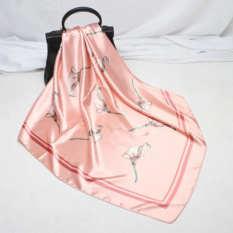 Digital Printed Square Silk Scarf - DanaFashionstore