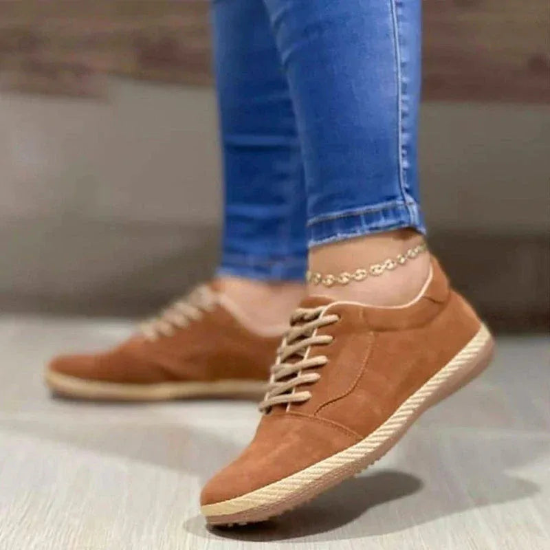 New Women's Lace-up Casual Round Toe Flat Comfort Shoes - DanaFashionstore