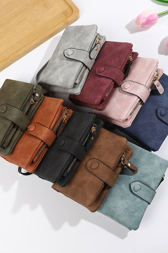 Short Korean Version PU Soft Leather Off Multi-slot Wallet And Coin Purse - Dana Fashion