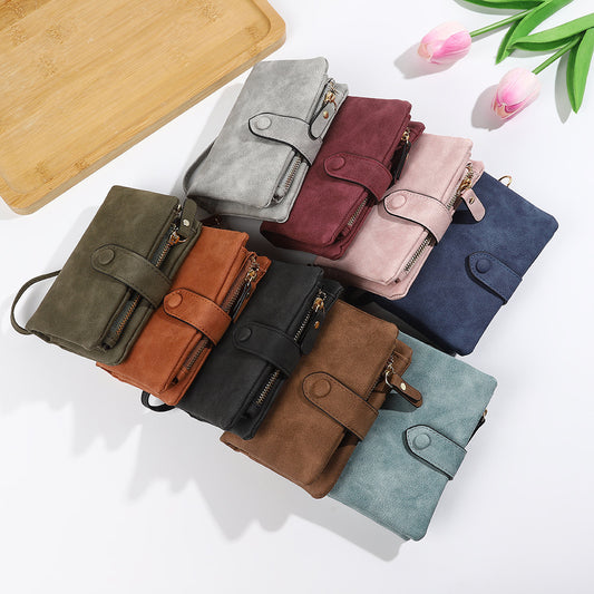 Short Korean Version PU Soft Leather Off Multi-slot Wallet And Coin Purse - Dana Fashion