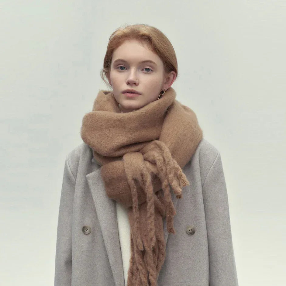 All-match Soft Glutinous Idle Style Thermal Long Scarf - DanaFashionstore