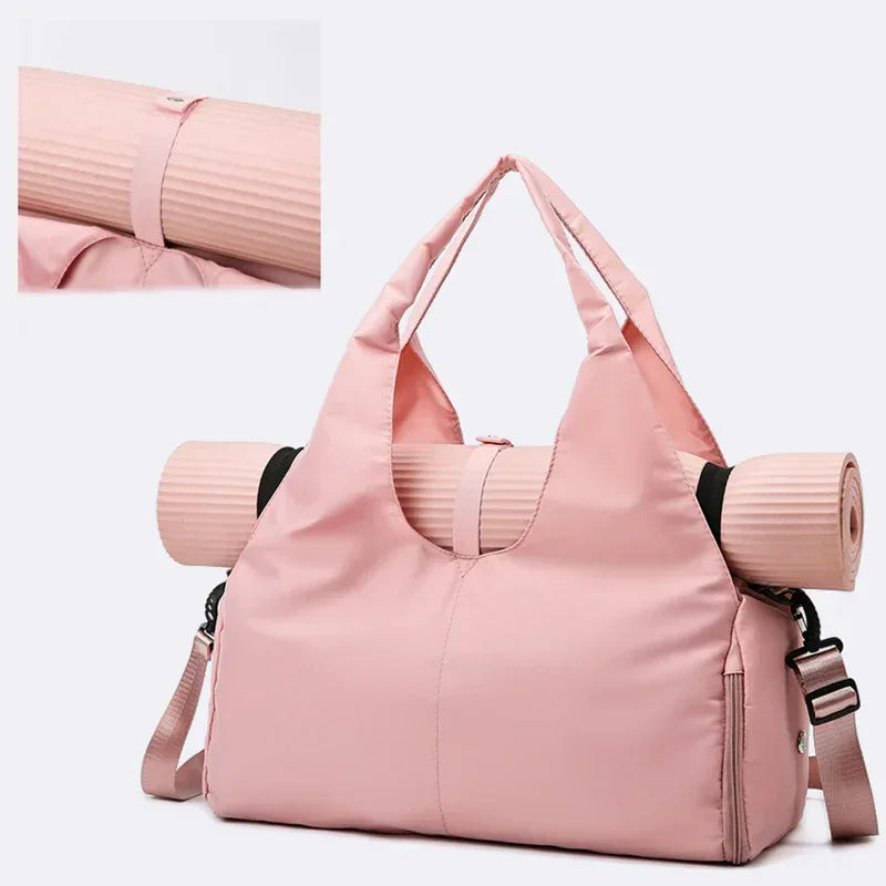 Women Yoga Bag Sports Fitness Dry And Wet Separation Large Capacity Storage Travel Bags Can Carry Yoga Mats - DanaFashionstore