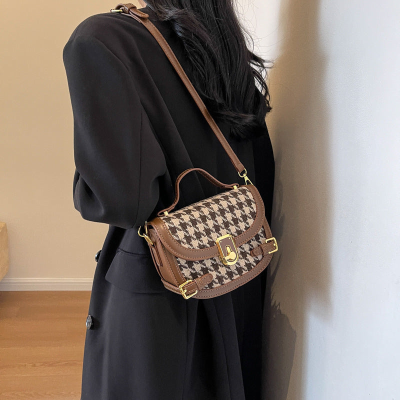 Women's Fashion All-match Houndstooth Shoulder Bag - Dana Fashion