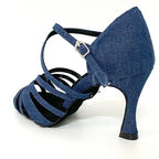 Professional Dance Shoes, Soft Denim Thick Soled Cuban Suede Shoes - DanaFashionstore