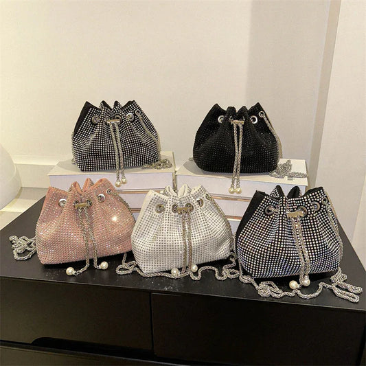 Diamond Drawstring High-grade Chain Crossbody Bag - DanaFashionstore