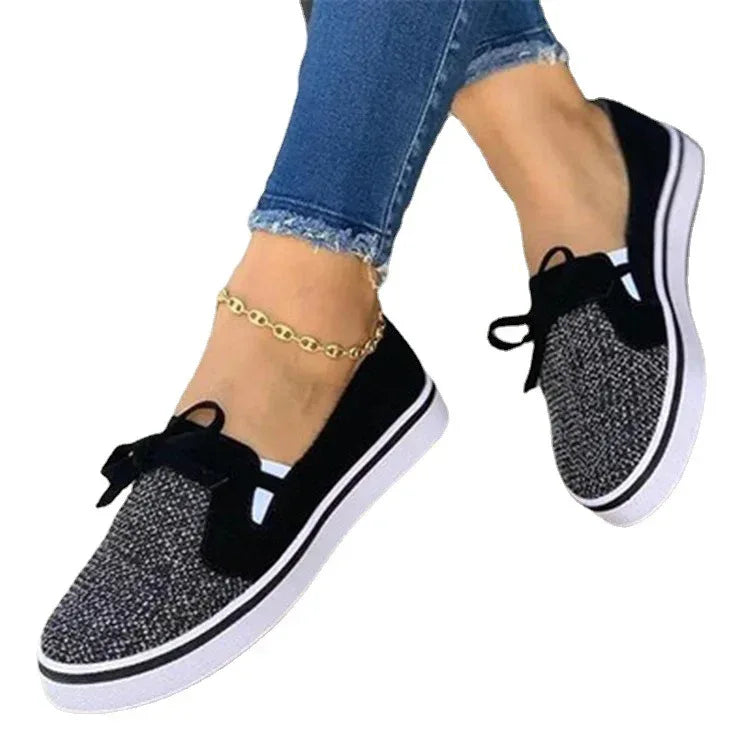 Fall New Flat Shoes Female Low Top Shallow Mouth - DanaFashionstore